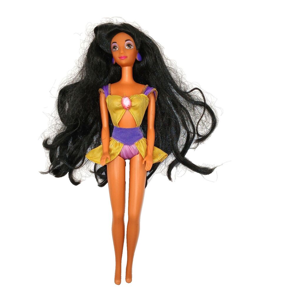 Vtg Jasmine Aladdin Water Jewel Magic Jasmine Doll & 3 Piece Outfit Mattel
